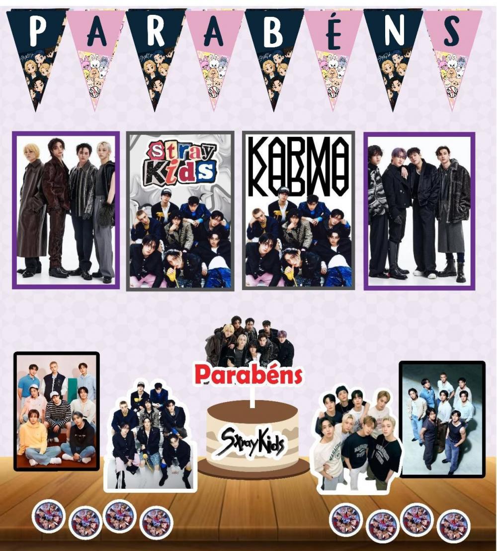 KIT FESTA EM CASA STRAY KIDS