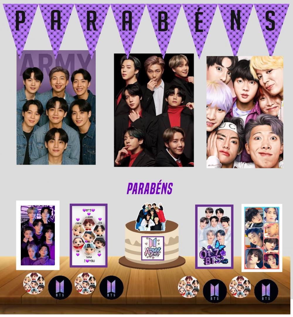 KIT FESTA EM CASA BTS