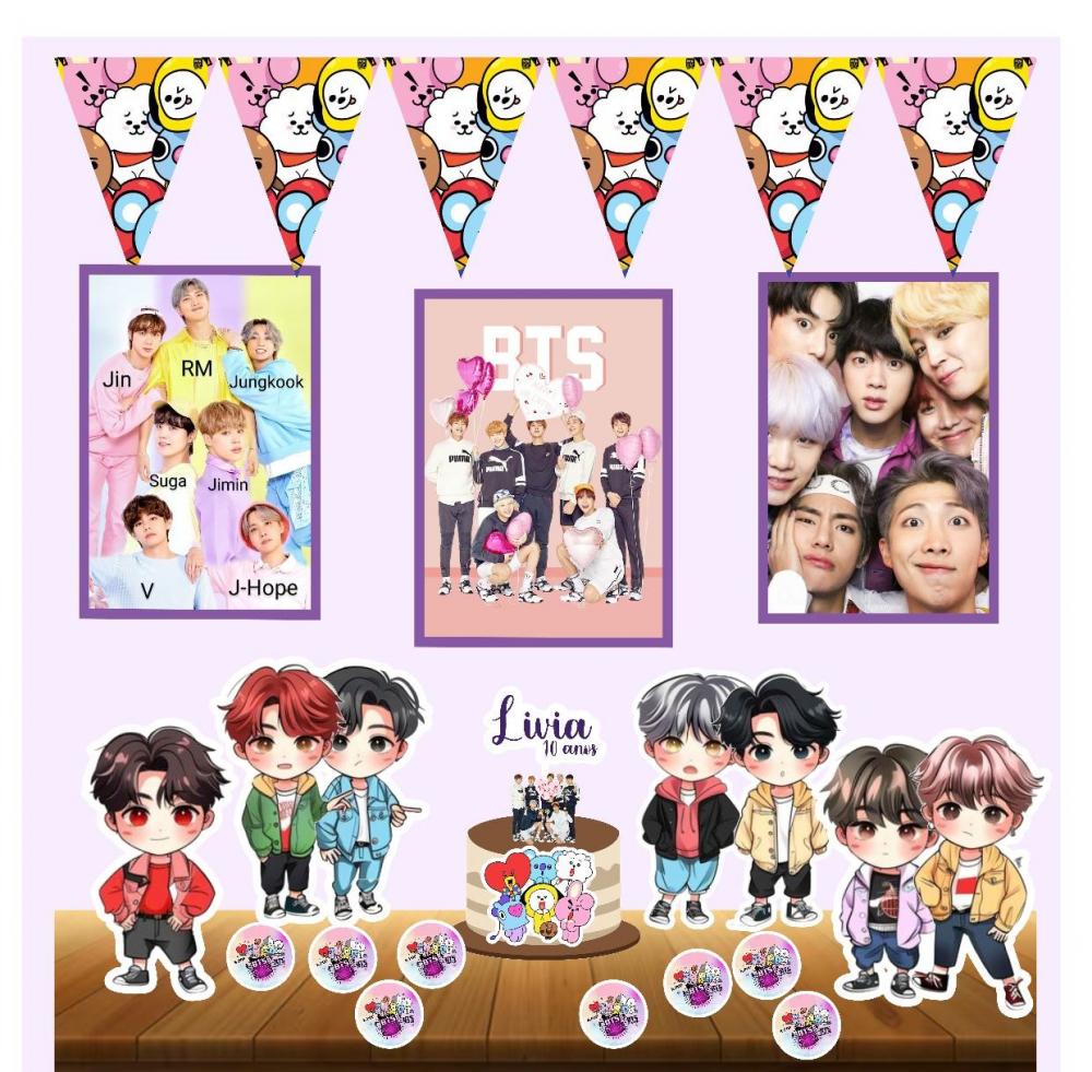KIT FESTA EM CASA BTS