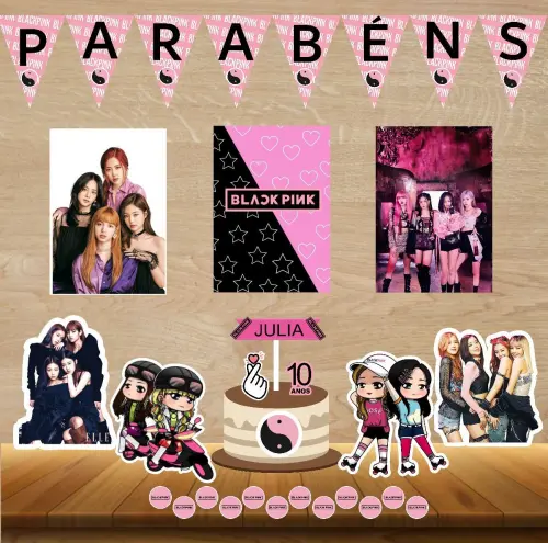 KIT FESTA EM CASA BLACK PINK