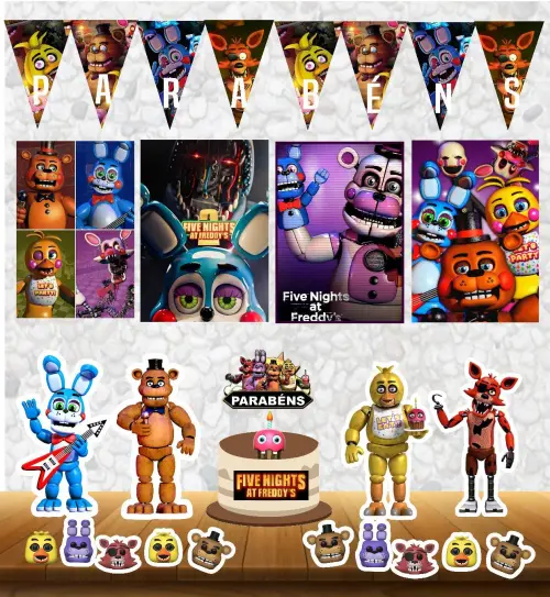 KIT FESTA EM CASA Five Nights at Freddy's