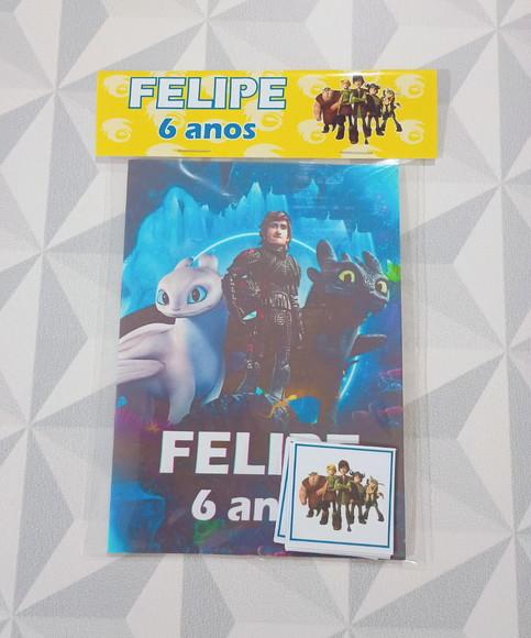 Álbum de Figurinhas e Colorir - Como Treinar o Seu Dragão