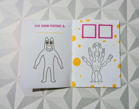 Álbum de Figurinhas e Colorir Tema Garten Of Banban 10x15