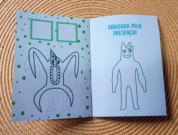 Álbum de Figurinhas e Colorir Tema Garten Of Banban 10x15