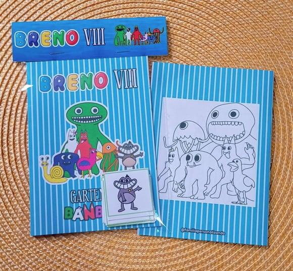 Álbum de Figurinhas e Colorir Tema Garten Of Banban 10x15