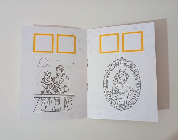 Álbum de Figurinhas e Livrinho de Colorir a Bela e a Fera