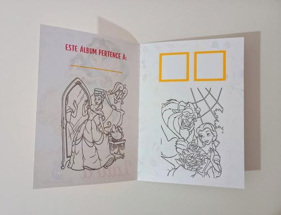 Álbum de Figurinhas e Livrinho de Colorir a Bela e a Fera