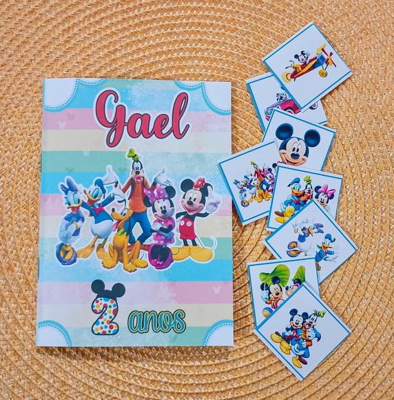 Álbum de Figurinhas e Colorir Turma do Mickey Lembrancinha