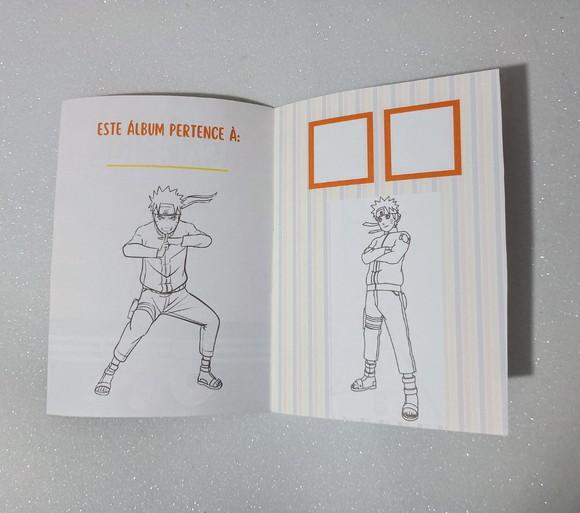 Álbum de Figurinhas e Colorir Tema Naruto 10x15