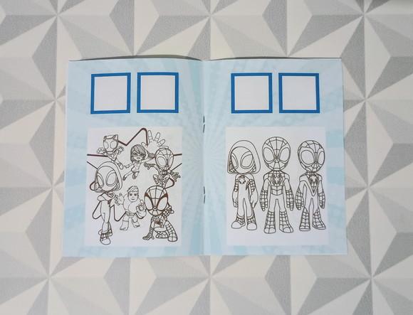 Álbum de Figurinhas e Livrinho de Colorir Spidey e Amigos