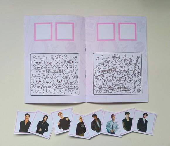 Álbum de Figurinhas e Livrinho de Colorir Stray Kids
