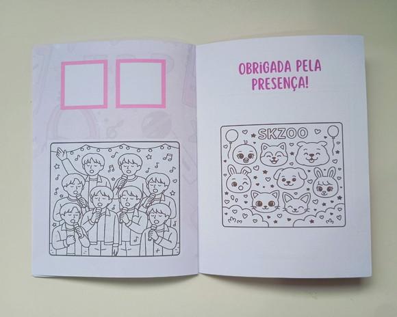 Álbum de Figurinhas e Livrinho de Colorir Stray Kids