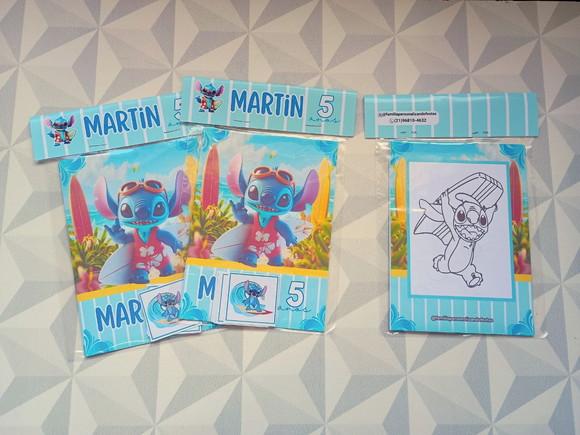 Álbum de Figurinhas e Livrinho de Colorir Stitch Menino