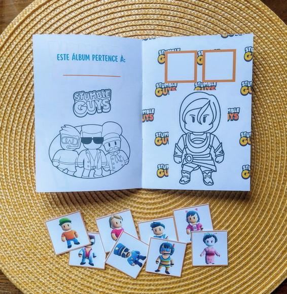 Álbum de Figurinhas e Livrinho de Colorir Stumble Guys 10x15