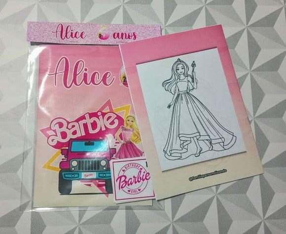 Álbum de Figurinhas e Livro de Colorir Barbie - 15x21