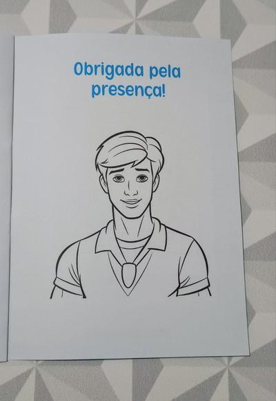 Álbum de Figurinhas e Livro de Colorir Ken - 15x21