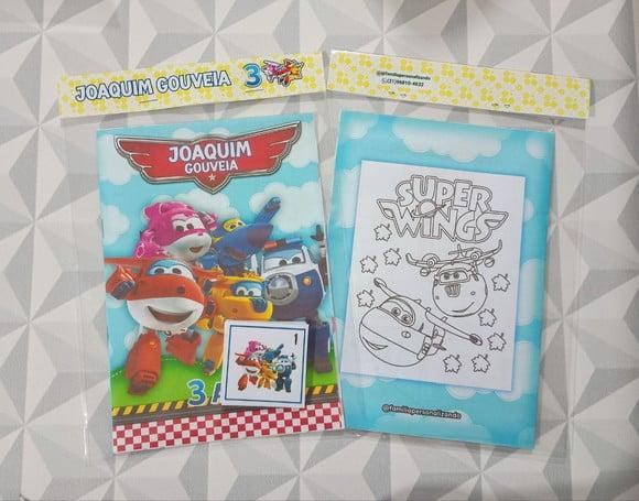 Álbum de Figurinhas e Livro de Colorir Super Wings - 15x21