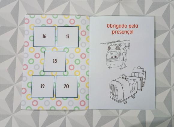Álbum de Figurinhas e Livro de Colorir Super Wings - 15x21