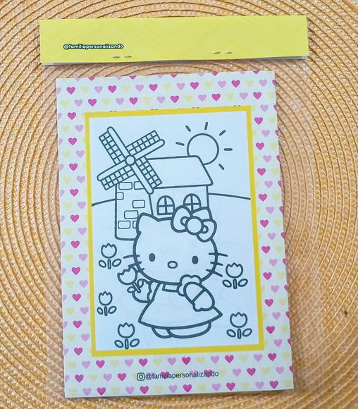 Álbum de Figurinhas Personalizado Hello Kitty 15x21