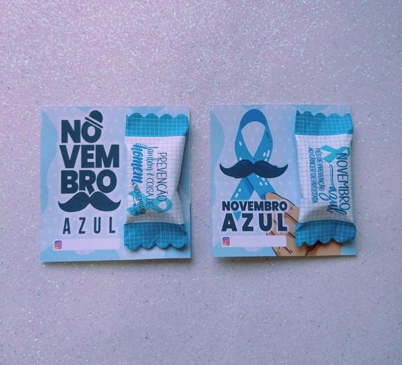 Card com Bala Personalizada Novembro Azul