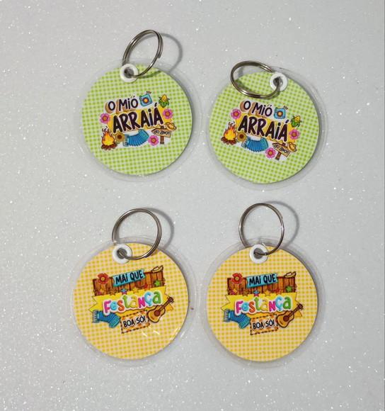 Chaveiro Brinde Personalizado Arraiá e Festa Junina