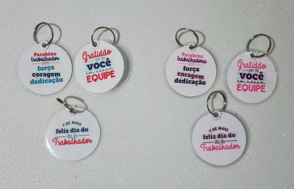 Chaveiro Brinde Personalizado Dia do Trabalhador
