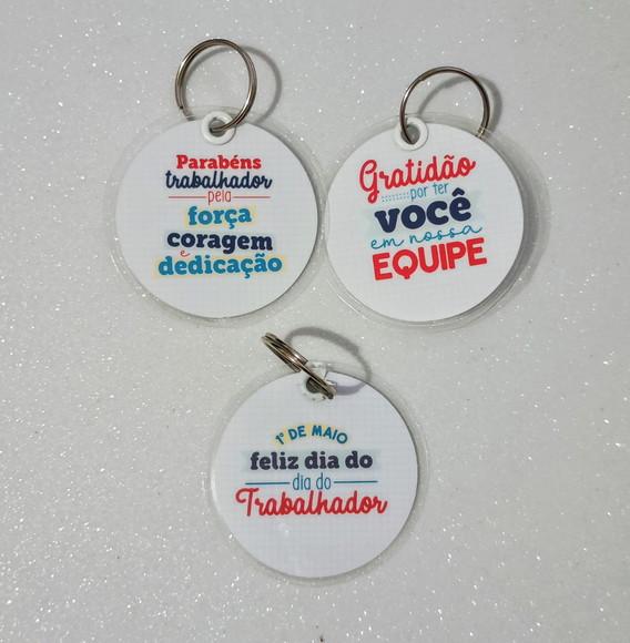 Chaveiro Brinde Personalizado Dia do Trabalhador