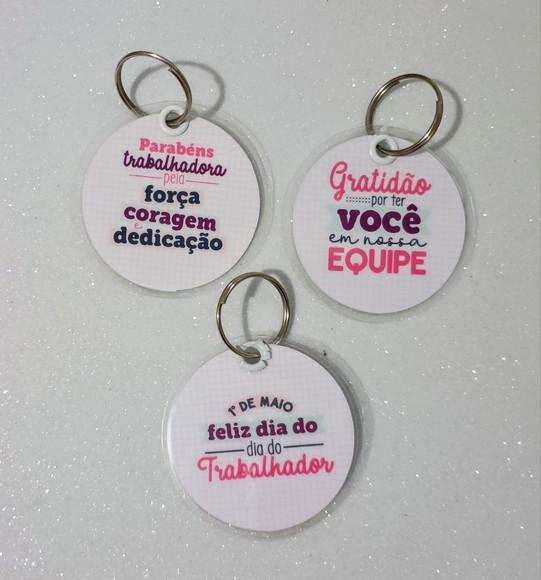 Chaveiro Brinde Personalizado Dia do Trabalhador