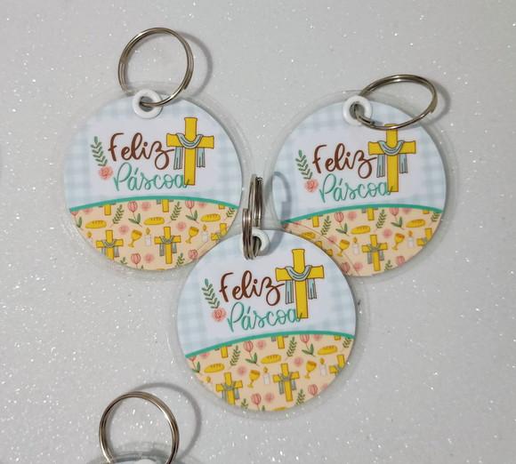 Chaveiro Lembrancinha de Páscoa Cristã Brinde Personalizado