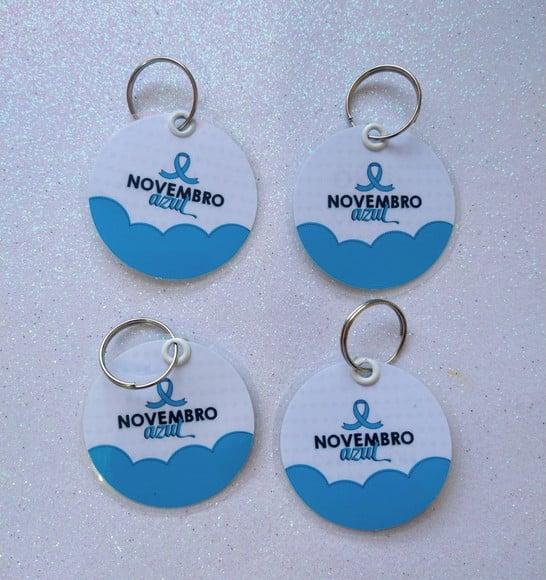 Chaveiro Novembro Azul Brinde Personalizado