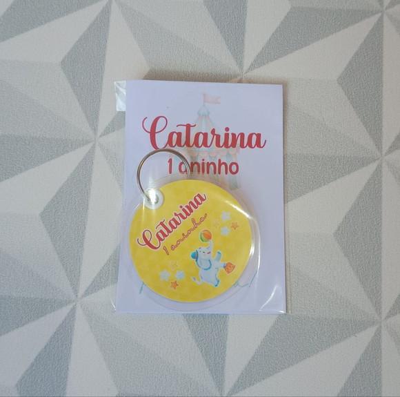 Chaveiro Personalizado Brinde para Festa Infantil Tema Circo