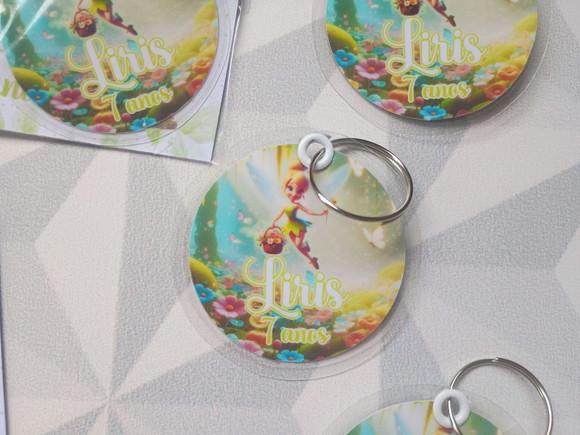Chaveiro Personalizado Tinker Bell Sininho - Festa Infantil