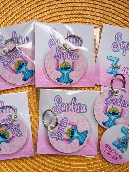Chaveiro Personalizado Tema Stitch Brinde Personalizado