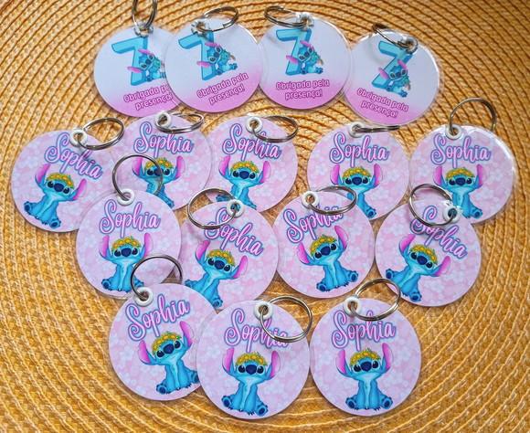 Chaveiro Personalizado Tema Stitch Brinde Personalizado