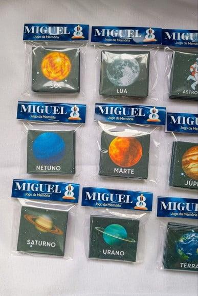 Jogo da Memória 12 Pares Sistema Solar - Frente e Verso