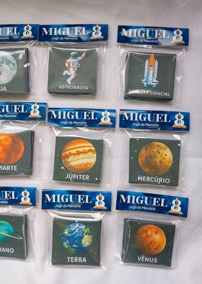 Jogo da Memória 12 Pares Sistema Solar - Frente e Verso