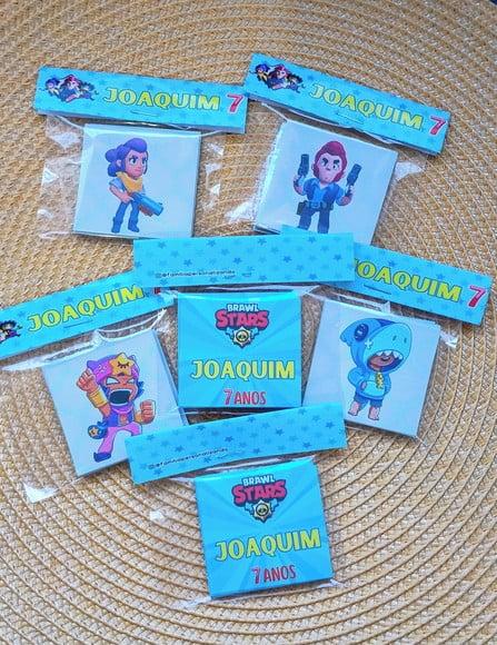 Jogo da Memória 6 Pares Brawl Stars - Frente e Verso