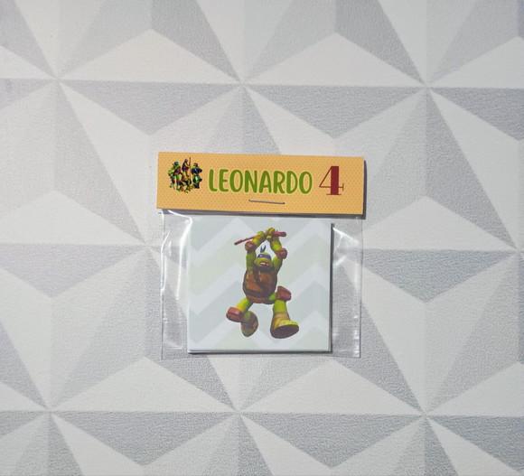 Jogo da Memória Brinde Personalizado as Tartarugas Ninja