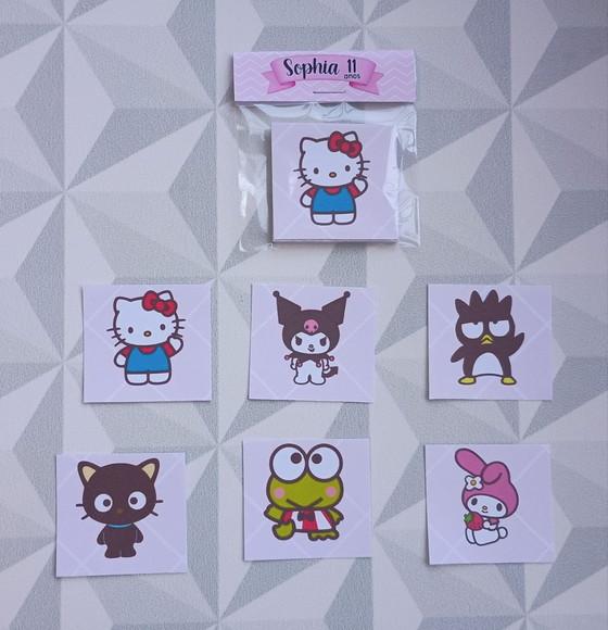 Jogo da Memória Brinde Personalizado Hello Kitty e Amigos