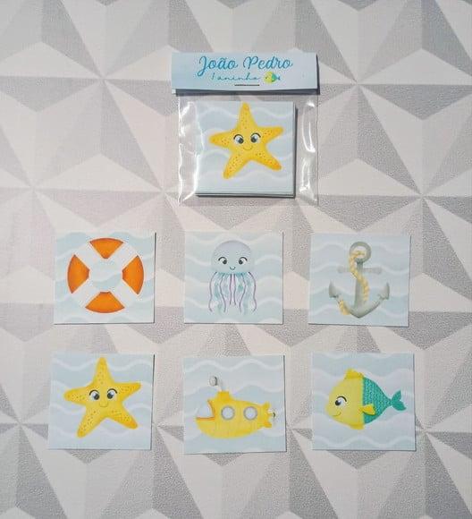 Jogo da Memória Brinde Personalizado Fundo do Mar