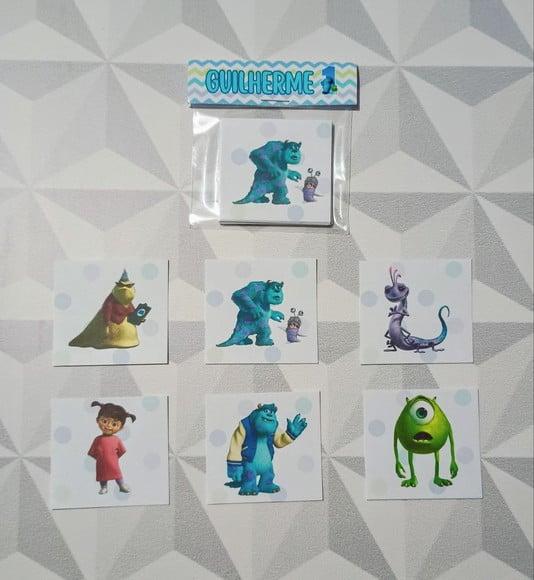Jogo da Memória Brinde Personalizado Monstros Sa