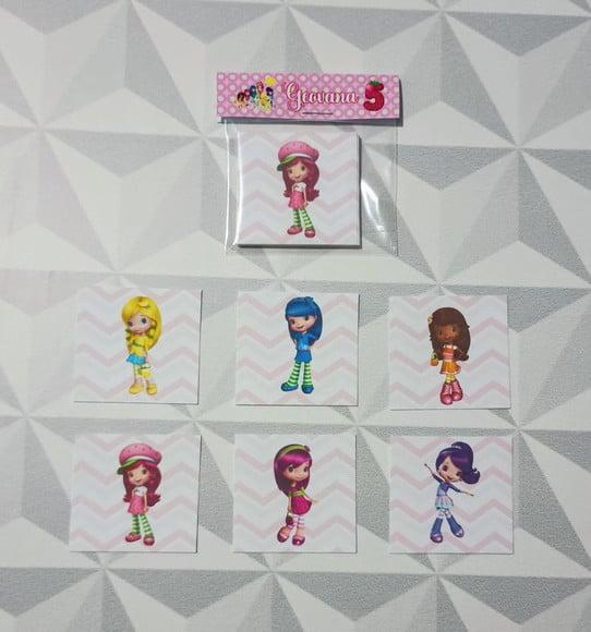 Jogo da Memória Brinde Personalizado Moranguinho