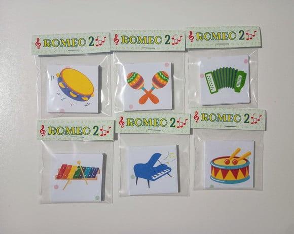 Jogo da Memória Brinde Personalizado Música Instrumentos
