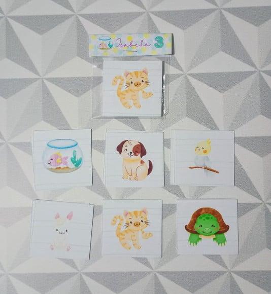 Jogo da Memória Brinde Personalizado Pets Fofos