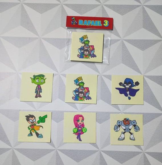Jogo da Memória Brinde Personalizado os Jovens Titãs