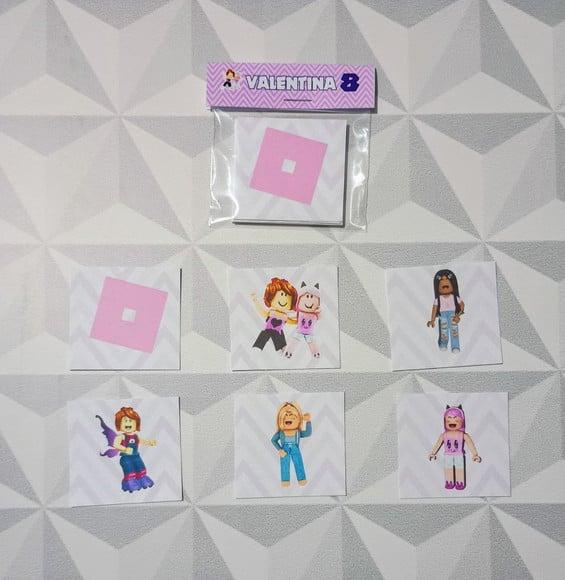 Jogo da Memória Brinde Personalizado Roblox Menina