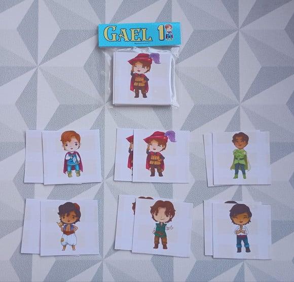 Jogo da Memória Brinde Personalizado Príncipes Cute