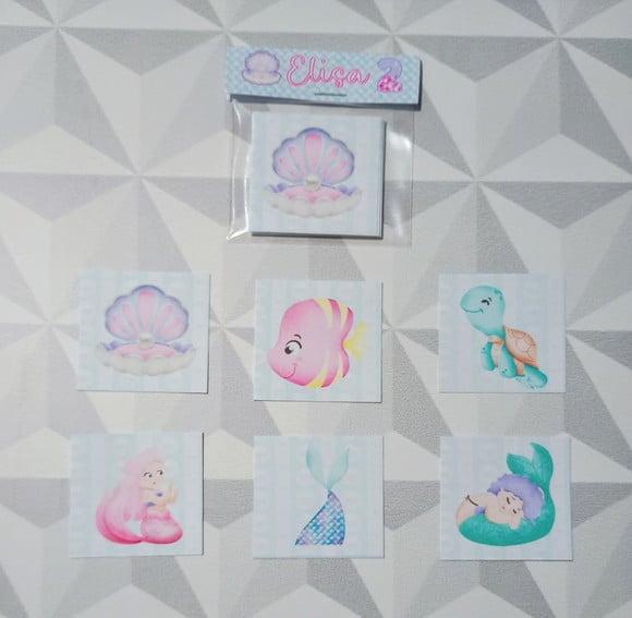 Jogo da Memória Brinde Personalizado Sereia Candy