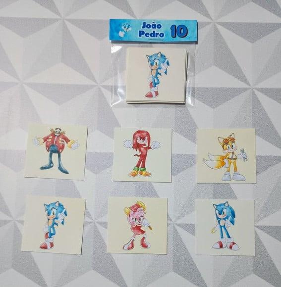 Jogo da Memória Brinde Personalizado Sonic