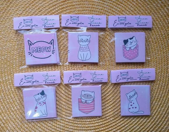 Jogo da Memória Brinde Personalizado Tema Amo Gatos